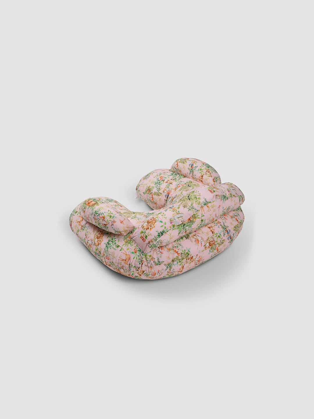 THE BABY TRUNK Blush Bunny Nursing Cradle Pillow – Soft Egyptian Cotton Feeding Cushion for Moms | Ergonomic Support for Breastfeeding, Bottle Feeding & Newborn Baby Comfort (Pink) 4