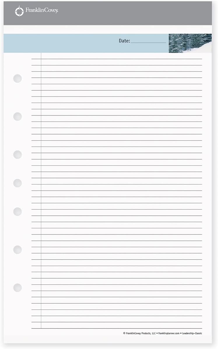 FranklinCovey - Leadership Portfolio Notepads for FranklinCovey Planners | Lined Pages - Handy Pads for Note-Taking (Classic, 3 Notepads)