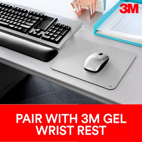 Image of 3M Precise Mouse Pad Enhances the Precision of Optical Mice at Fast Speeds, Easy to Clean, Stays in Place, 9 in x 8 in (MP114-BSD1)