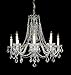 Crystorama (1138-pb-cl-s) Traditional Crystal 8 Light Swarovski Crystal Brass Chandelier Iii