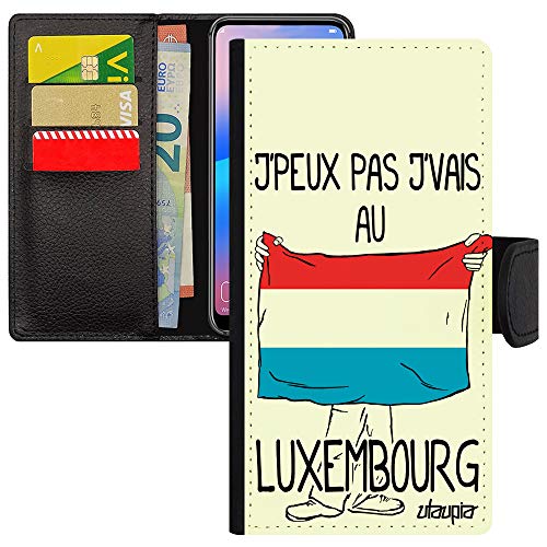 Coque iPhone 15 Pro simili cuir j'peux pas j'vais au Luxembourg pour frontalier