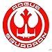 Artstickers Star Wars Rogue Squadron Autocollant en vinyle pour voiture, fenêtre, mur ou ordinateur portable Motif résistance Rouge Cadeau Spilart