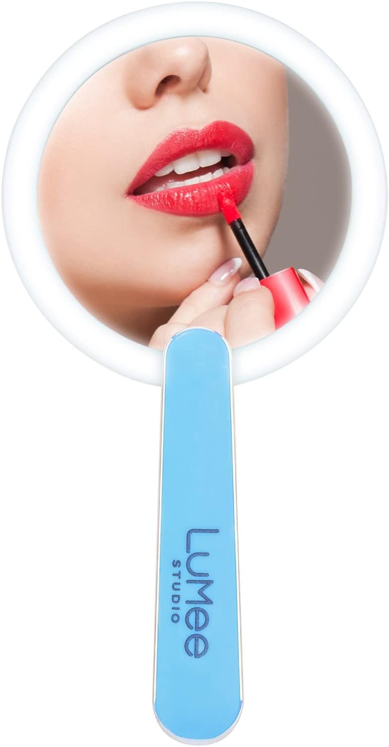 Case-MateLuMee Studio - Lightup Hand Mirror - Compact and Lightweight Design - Iridescent