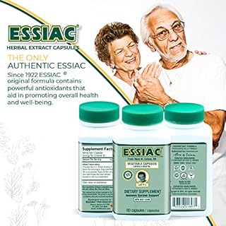 ESSIAC Tea All-Natural Herbal Extract Capsules – 60 Capsules | Powerful Antioxidant Blend to Help Promote Overall Health & Well-Being | Original Formula Since 1922