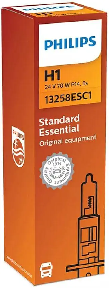 Lâmpada Halógena Farol H1 24v Standard Essential Philips 70w