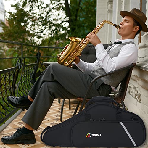 Alto Saxophone Case, Sax Gig Bag Backpack E Flat Portable Saxophone Bag, Velvet Inner Layer, 1680D Oxford Cloth, Flute Head Accessories Kit, Single Shoulder Strap #TOP6