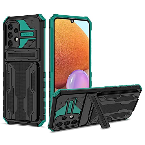 Étui porte-cartes vert pour Samsung A12 idéal en voyage et sortie