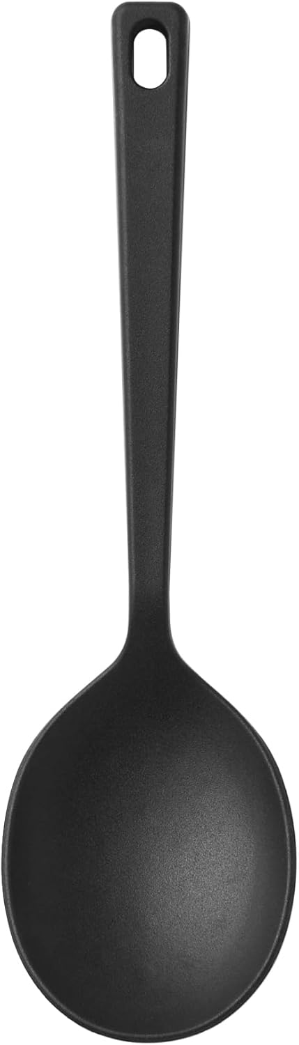 （無印良品 シリコーン 調理スプーン 黒 約長さ26cm 84376412）