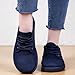 AYziemezm Wide Barefoot Minimalist Shoes for Women Zero Drop Wide Toe Box Shoes Slip On Walking Sneakers Lightweight Casual Fashion Sneaker Comfortable Running Shoe Arch Support Sneakers Navy