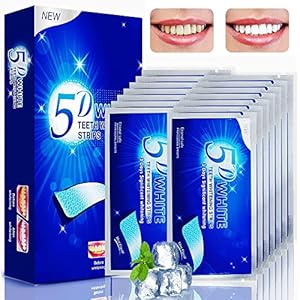 Tandbleekstrips, 14 zakjes, 28 bleekbanden, tandenbleking, mondhygiëne, verwijdering van tandvlekken, antisliptechnologie