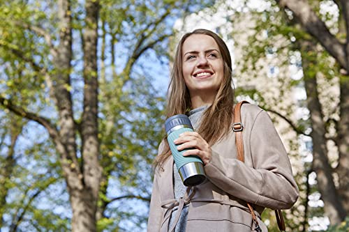 EMSA N2011700 Travel Mug, Easy Twist Thermobeker, 360ml, Petrol, koude dranken blijven tot 8 uur koud, warme dranken tot 4 uur warm, groen, 1 stuk - Image 8