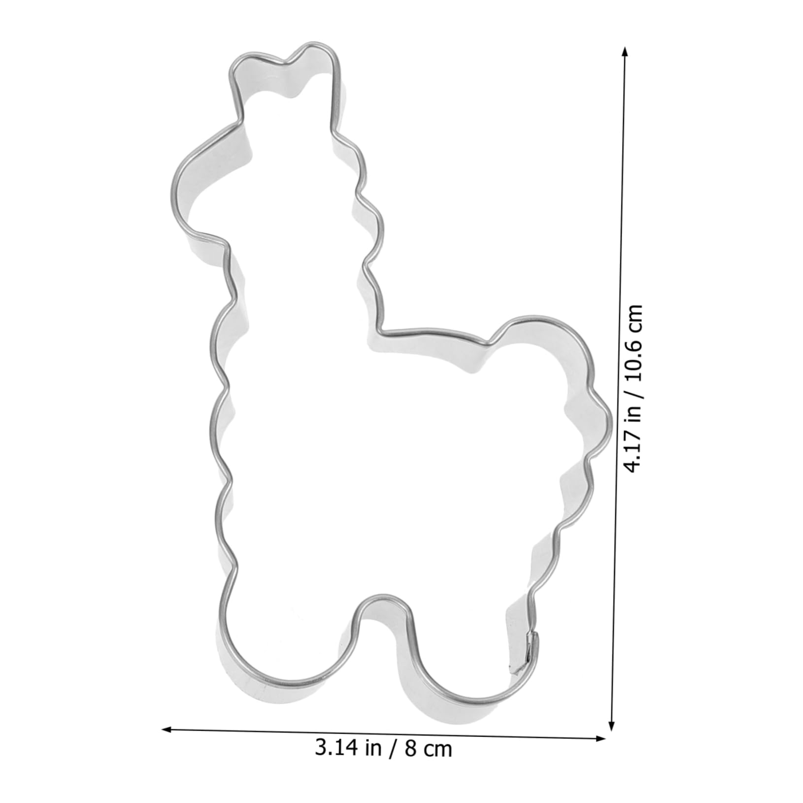 ULTECHNOVO Keksausstecher für Weihnachten 4 Stück mit Alpaka Form aus Edelstahl zum Ausstechen von Teig und Obst und Selbstgemacht Backspaß