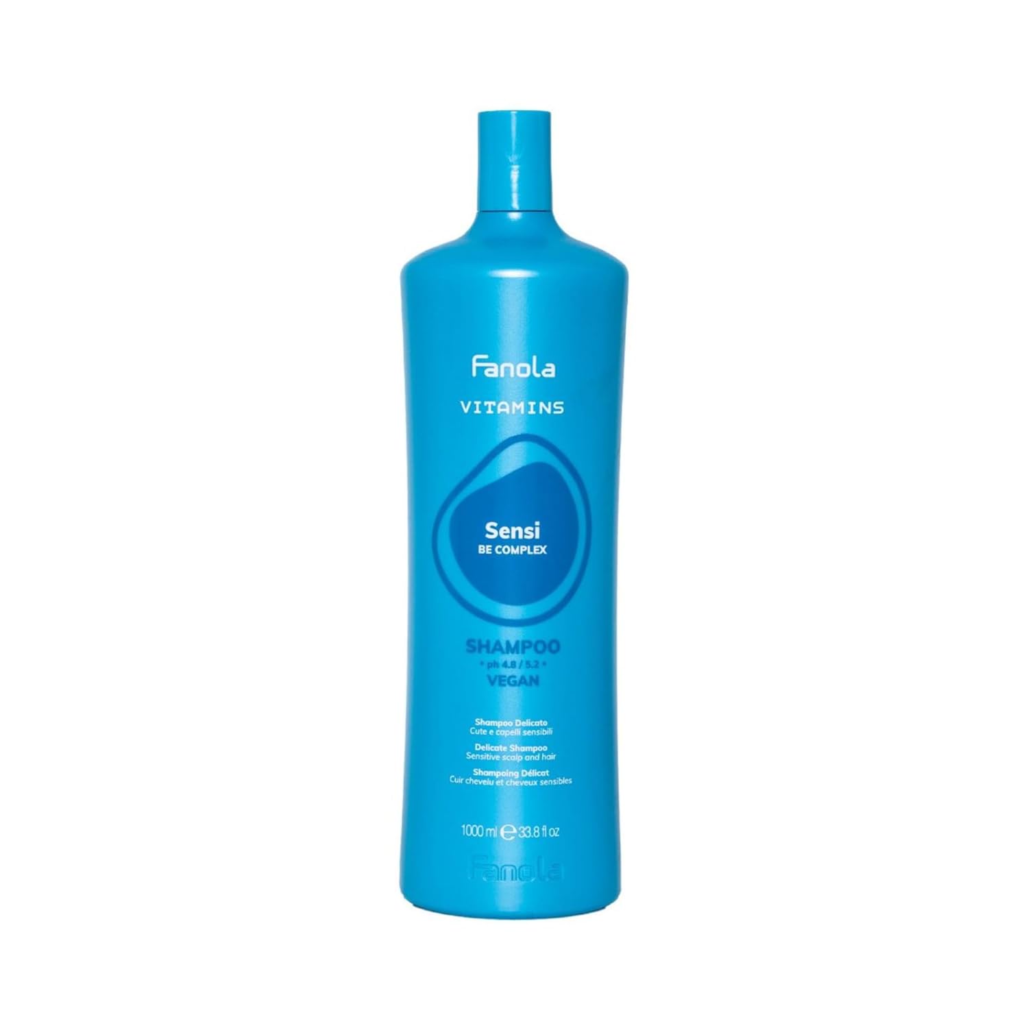 Fanola Sensitive Scalp Shampoo - Gentle Sulfate-Free Cleansing Shampoo for Irritated Scalp Care - Soothing Moisturizing Hair Cleanser for Sensitive Skin (33.8 Fl Oz)