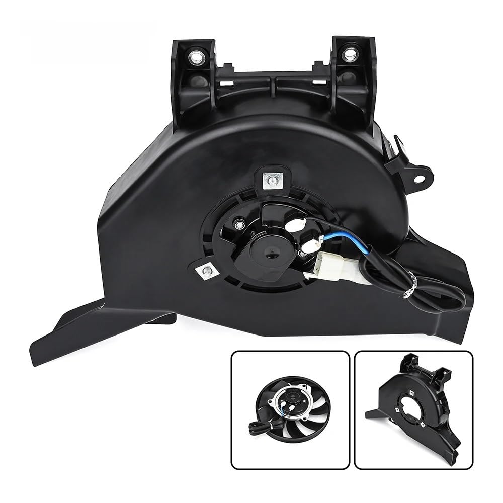 Wentylator chłodnicy Zestaw wentylatora 12V elektryczny wentylator chłodzący do motocykla, czarny, chłodnica oleju, pasuje do Kawasaki Z 400, pasuje do NINJA 400 2018-2023(1 set)