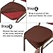 Boshen 6PCS Elastic Spandex Chair Stretch Seat Covers Protector for Dining Room Kitchen Chairs Stretchable Fit for 15×15×2