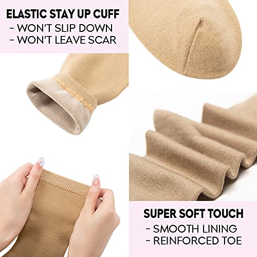 Lixia Women's Thin Merino Wool Socks, Multi Colors Soft Dress Socks,Warm Breathable Crew Casual Socks(3 Pairs - Black) #TOP3