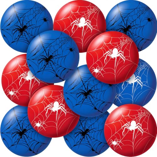 JolliLudo 12 Pcs Spider Web Beach Balls,8 Inch by JolliLudo - Used condition - US$9.61