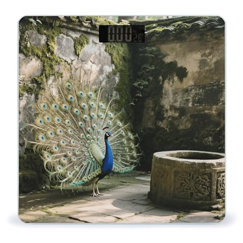 Báscula digital de baño para peso corporal con vidrio templado miniatura 1