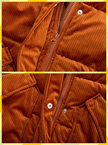 image for Bellivera Puffer Jacket Women,Lightweight Padding Bubble Hooded Coat w