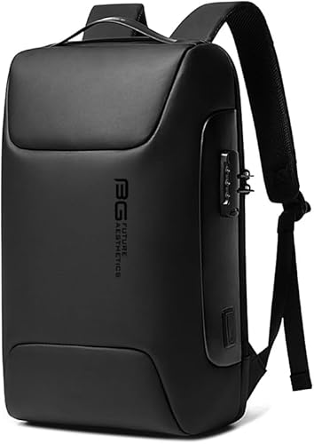 Mochila de viaje Busniess, impermeable e informal, bolsa para laptop para hombre y mujer, negro 5, Viajes de negocios