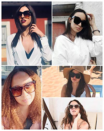Feisedy Vintage Women Butterfly Sunglasses Designer Luxury Square Gradient Sun Glasses Shades B2486 #TOP6