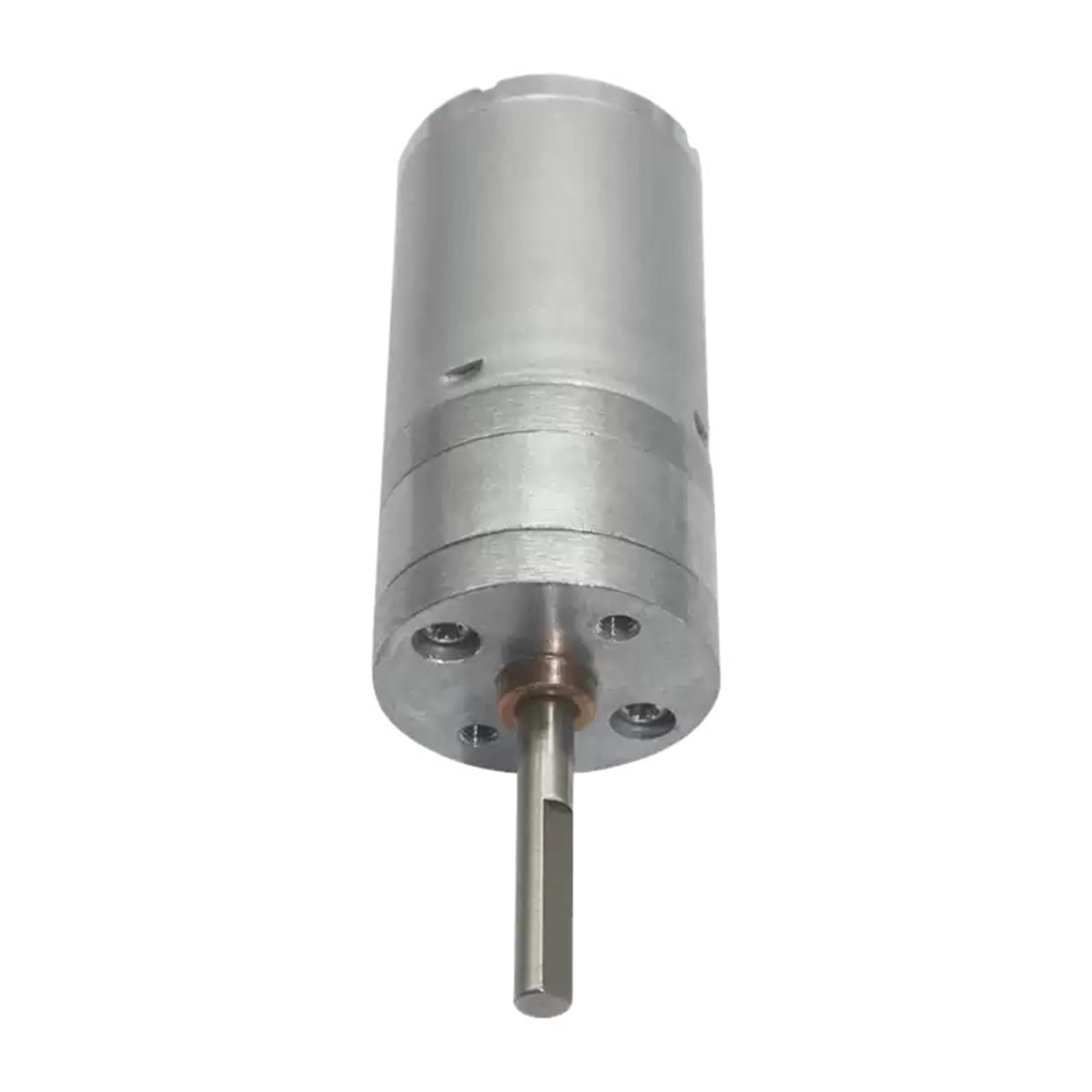 1 x 25GA370 Gleichstrom-Getriebemotor 12 V 6 V 24 V niedrige Geschwindigkeit Vorwärts- und Rückwärtsdrehmoment, Getriebemotor mit langem Schaft, L25 mm JGA25-3700 (Motor und Halterung, 16 U/min, 12 V)
