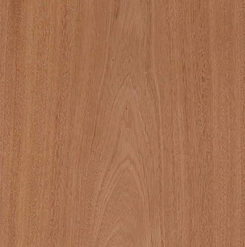 Edge Supply Mahogany Wood Veneer Sheet Flat Cut, 24” x 48”, Peel and Stick, “A” Grade Veneer Face – Easy Application with 3M Self Adhesive Veneer Sheet – Veneer Sheets for Restoration of Furniture