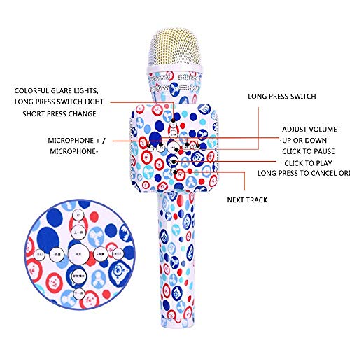 Karaoke micro Bluetooth portable sans fil JIA JIA fini l'ennui des enfants intérieur extérieur