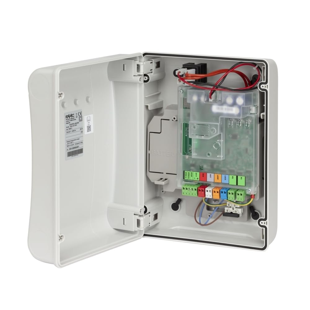 Scheda Quadro Centrale Di Comando Elettronica FAAC E034 102011 Con Contenitore Box 24v EX E024S