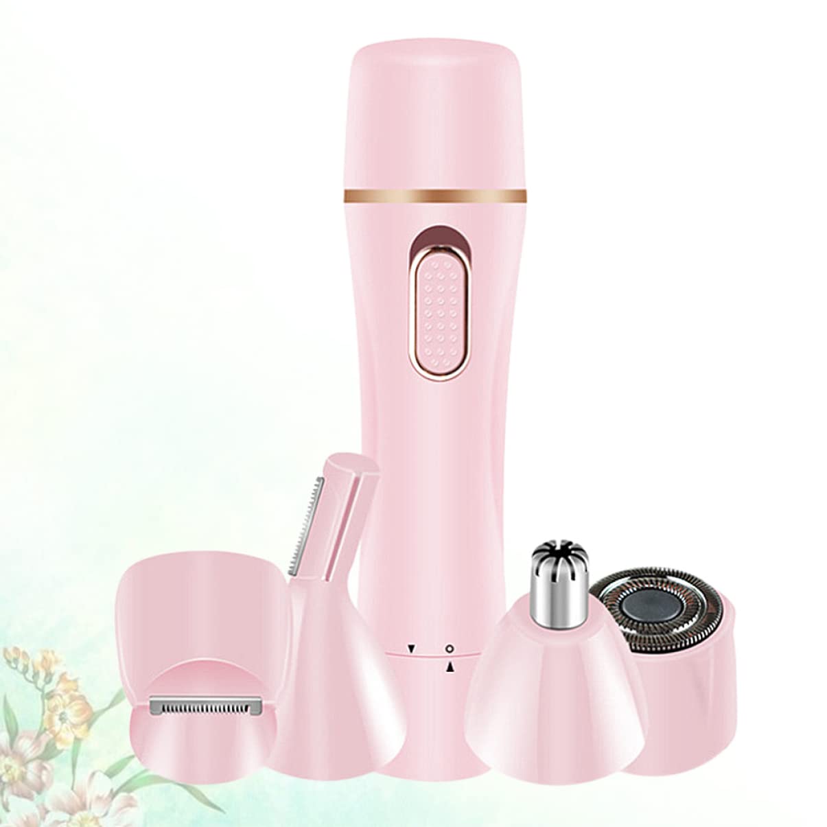 Healeved Depiladora Eléctrica Carga Usb para Mujer Multifunción No Pellizca el Vello Material Abs Adecuado para Uso Corporal y Facial