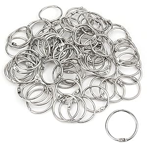 Klammern & Ringe 100 Stück Buchringe 30mm