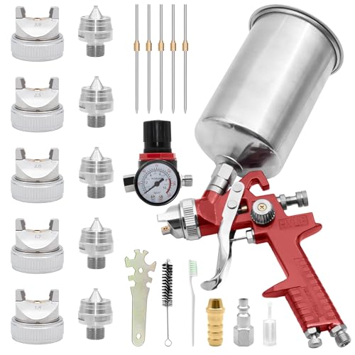 ZOSANY HVLP Gravity Feed Air Paint Spray Gun Kit by ZOSANY - Used condition - US$45.73
