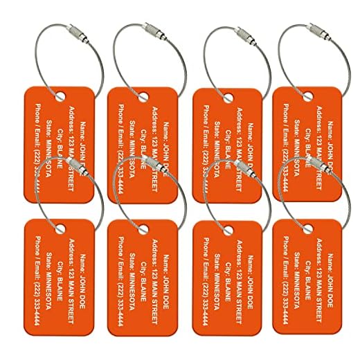 Does dollar tree sell luggage tags Personalized High Visibility ID Tags