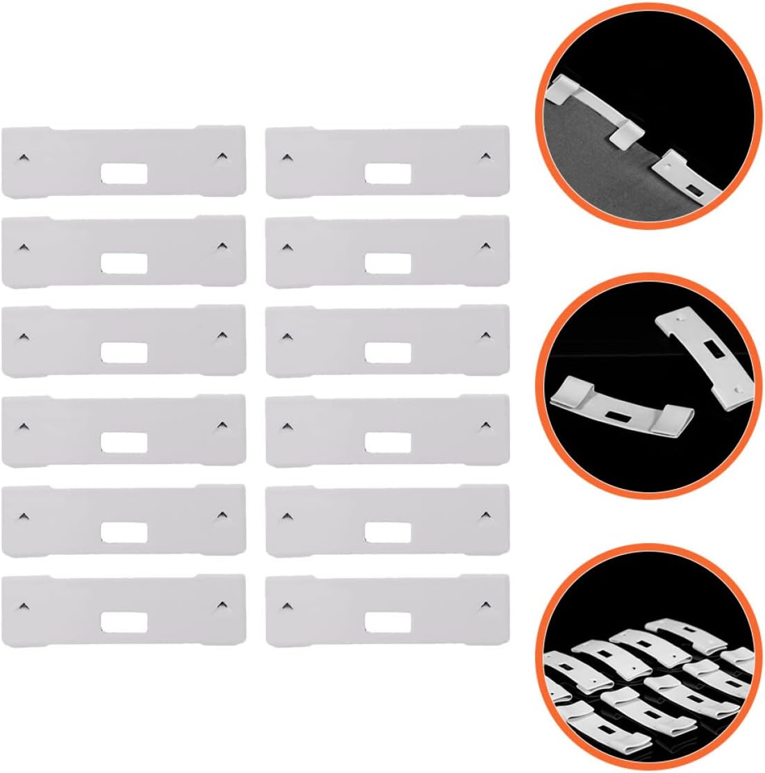 80pcs Vertical Blind Repair Clips Easy to Install Window Blinds Repair Kit Resistant Vane Fixers for No Tools Required