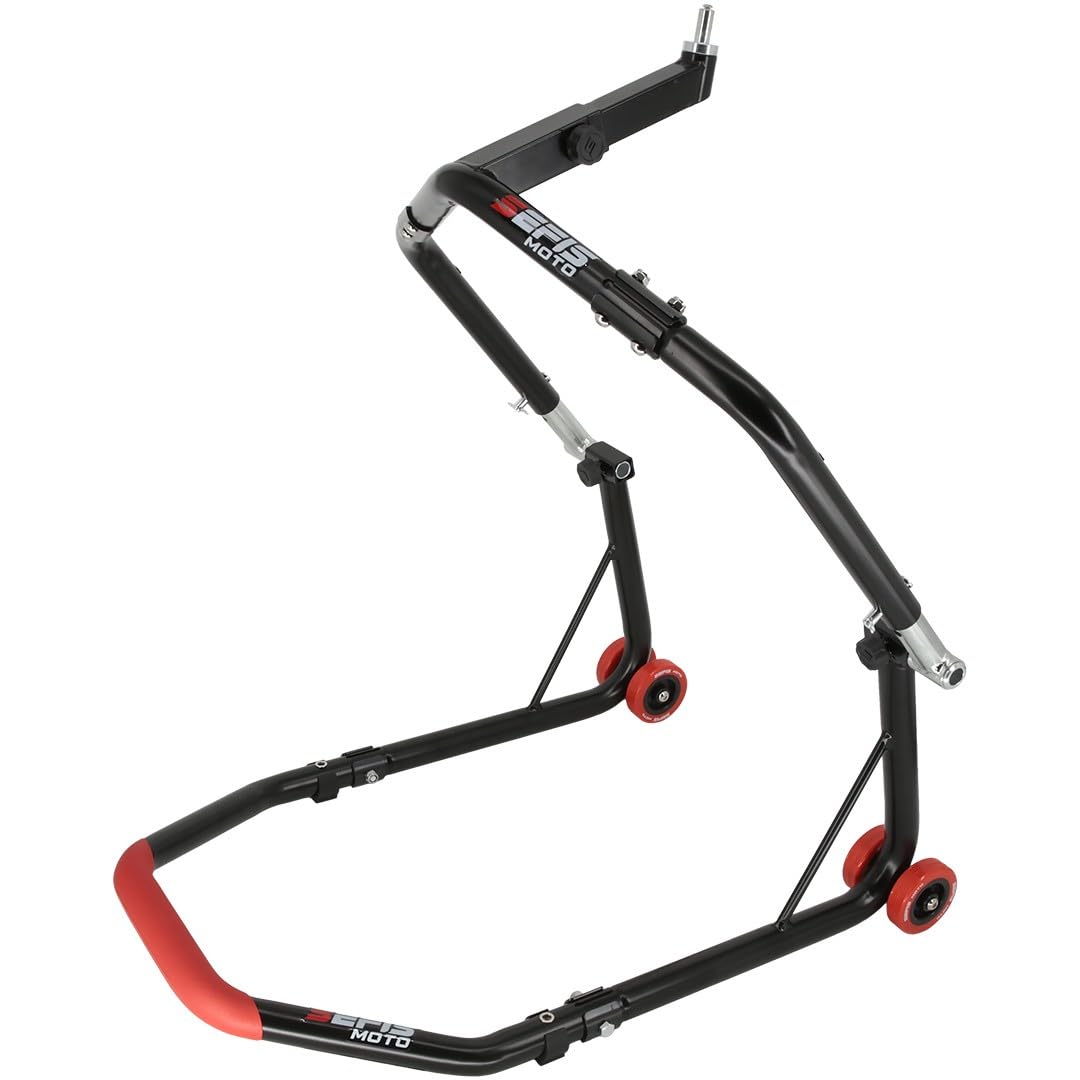 SEFIS D18 Ensemble de béquilles pour moto Ensemble de lève-moto Support de service Support avant de moto Support de montage avant de moto Ensemble de support de moto Soulever la moto (Rouge)