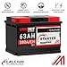 LANGZEIT Autobatterie 12V 63AH 580A/EN Starterbatterie +30% mehr Leistung ersetzt Batterie 60AH 54AH 55AH 56AH 62AH 63AH 65AH 64Ah wartungsfrei