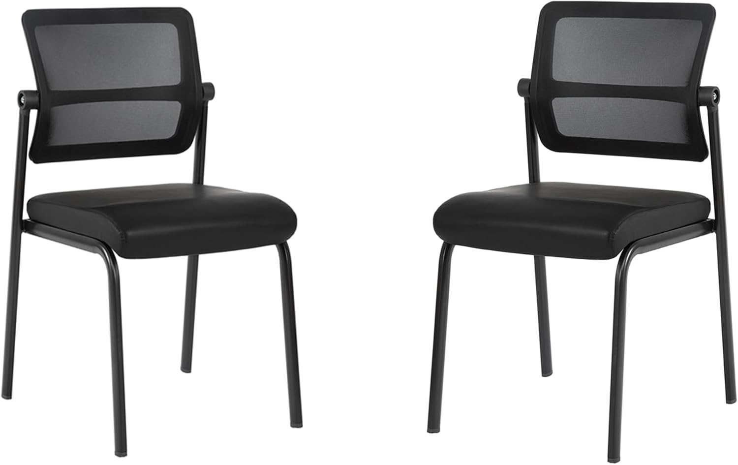 CLATINA Armless Waiting Room Chair with Adjustable Mesh