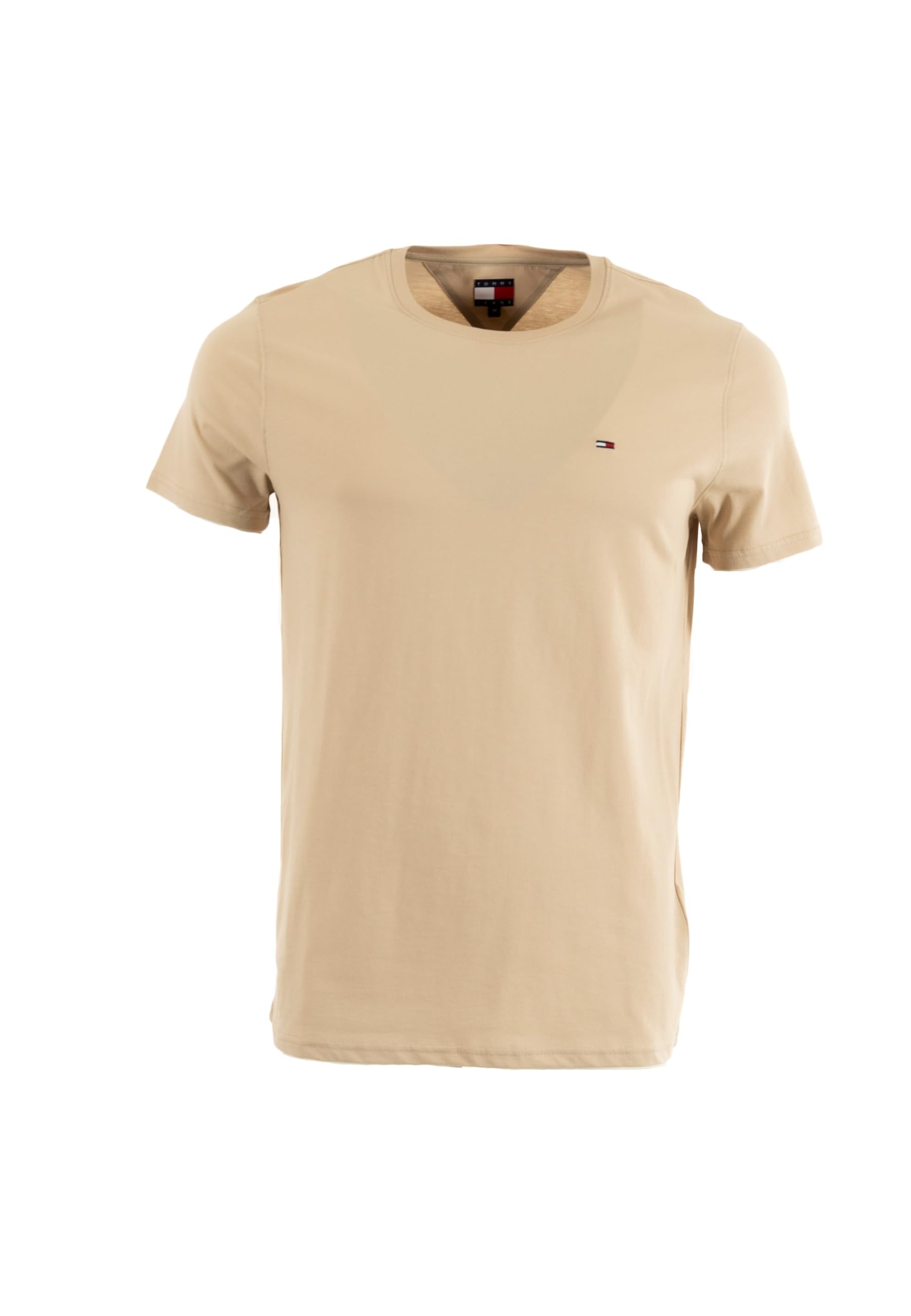Tommy Jeans Herren TJM Xslim Jersey Tee EXT Dm0Dm04411 S/S T-Shirt, BEIGE (Gulf Sand), 4XL