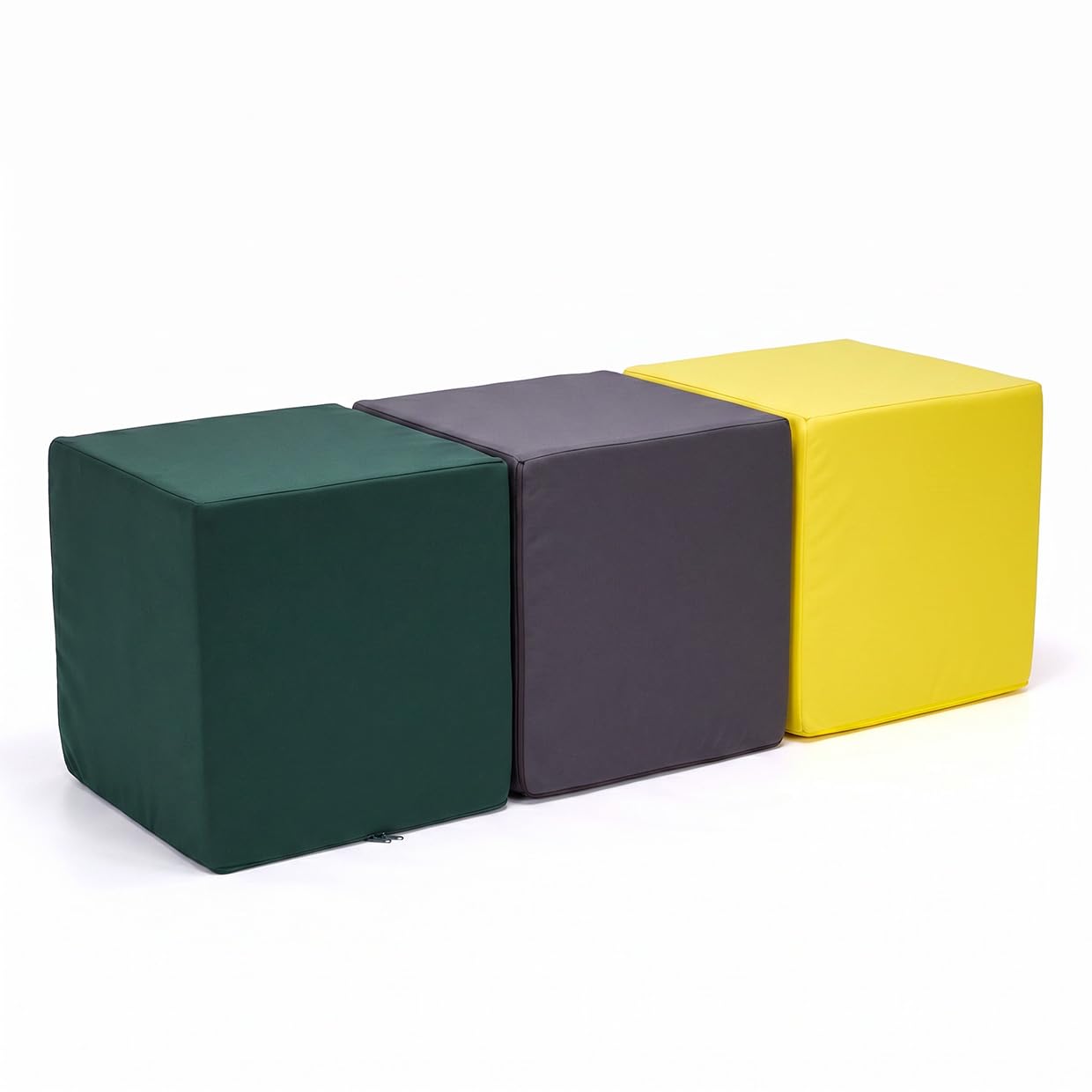 ECOPOUF – Kostka Outdoor – Wygodna Pufa – Lekkie Krzesło do Siedzenia – do Ogrodu, Pokoju Dziecięcego, na Balkon, Kemping – Tkanina Wodoodporna i Odporna na UV – 40 x 40 x 40 cm Block M11