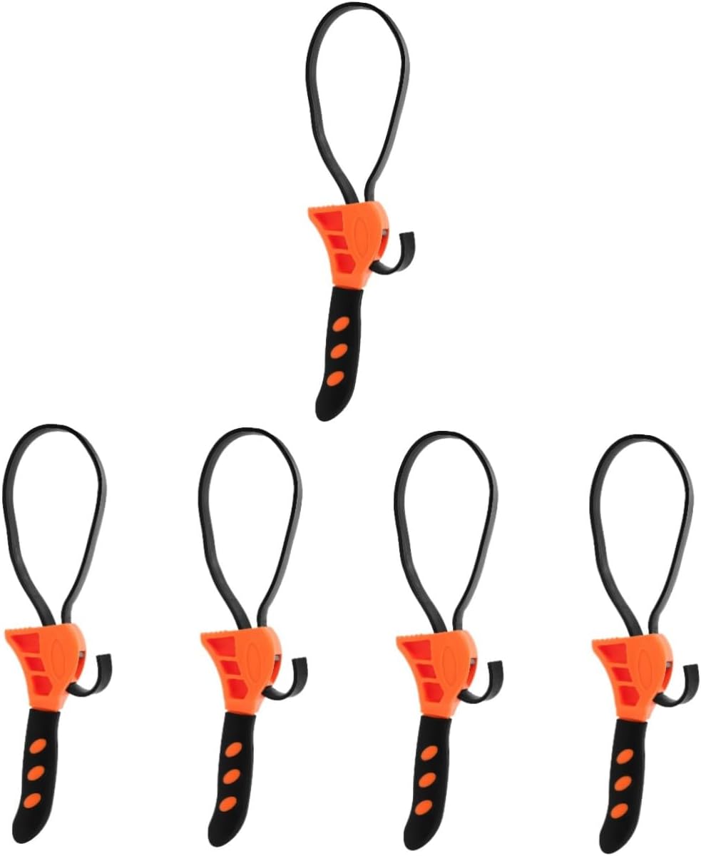 BESPORTBLE 5pcs Rubber Strap Wrench and Bottle Opener Multi-functional Tool -resistant Grip Compact Design for Plumbers and Tasks Wrench