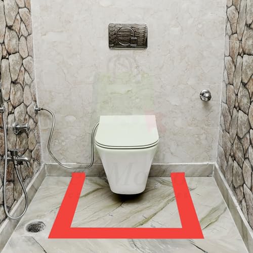 Image of Vastu Red - White Tape | Size - 3 Inch (72 mm) Approx | Length- 20 Meter (Approx) | Vastu Tape Remedy for Toilet | Vastu Tape for Main Door | Tape Remedy | Pack of 2