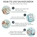 100 Days Money Saving Challenge Coin Envelope Budgetstorage Book, Mini 100 Envelopes Money Saving Challenge Book, Budget Binder for Cash Saving, Easy and Fun Way to Save $5,050(2pc-2)