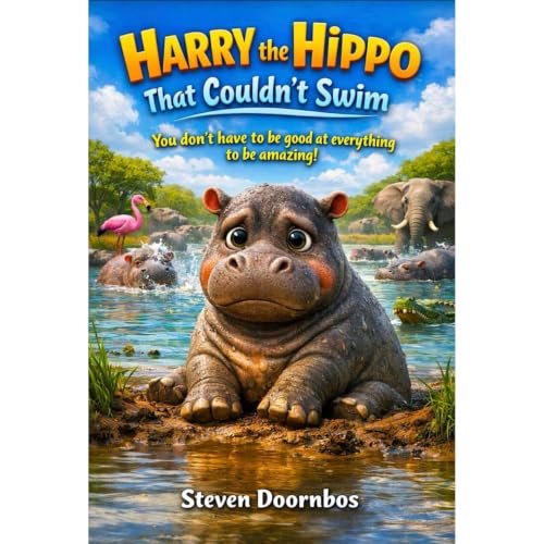 Harry The Hippo That Couldn't Swim A funny animal story for kids Audiobook By Steven Doornbos cover art