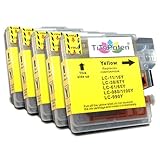 100% passgenau 5X kompatible Premium XL Druckerpatronen für Brother DCP 195 C in Gelb. Sehr Gute Laufleistung und Preiswert!