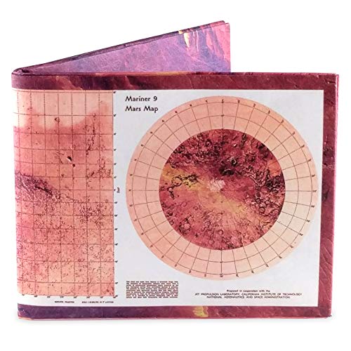 Mars map mighty wallet | tyvek wallet | paper wallet | minimalist…