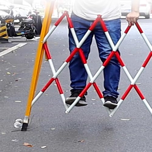 Barrière rétractable portable à ciseaux en métal modulable et facile à déplacer