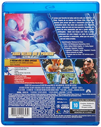 SONIC 2 - O FILME BD