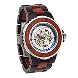 Wilds Premium Mens Wooden Watch - Automatic Movement - Self Winding Mechanical Wood Watches Watch...