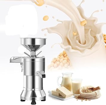 Professional Large Soy Milk Maker 25kg/h,Large Stainless Steel Commercial Soybean Milk Machine,Soy Milk Grinder,for Soy Milk Kitchen Dried Beans Tofu