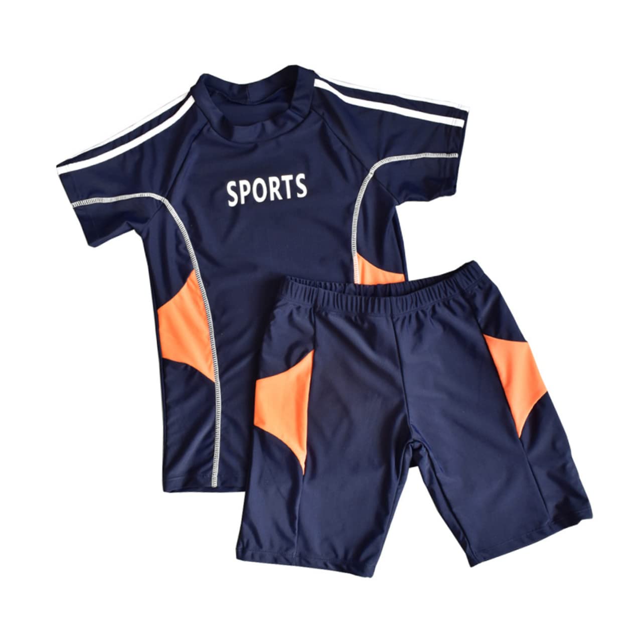 Abaodam Costume da Bagno per Ragazzi in Due Pezzi Leggero in Nylon e Poliestere Design Elegante, per Beach e Atmosfera Estiva, Facile da Trasportare
